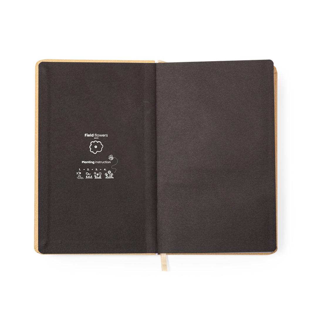 Baupres Seed Notebook – Sustainable Recycled Cardboard Journal