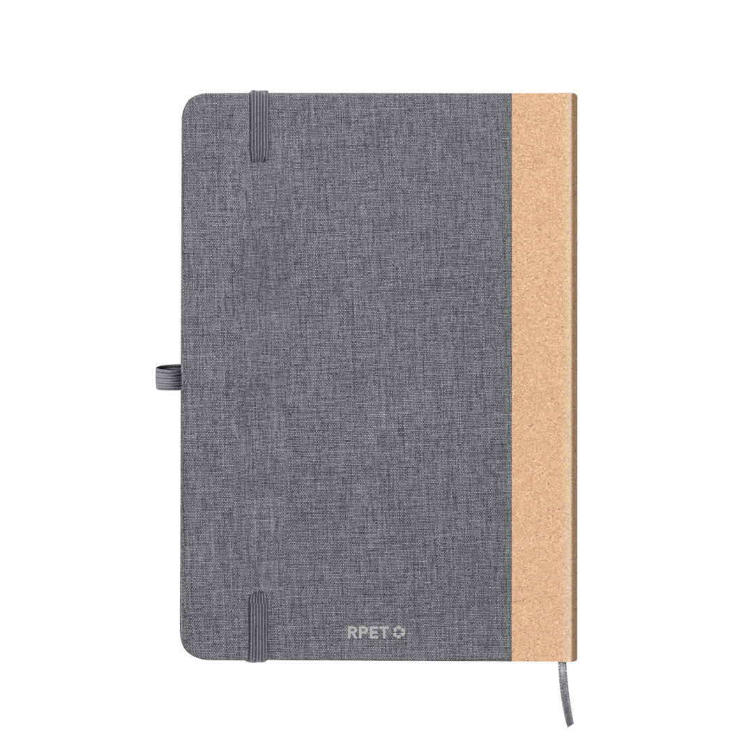 Andrik Notepad – Sustainable RPET and Cork Hardcover Notepad for Bulk Orders