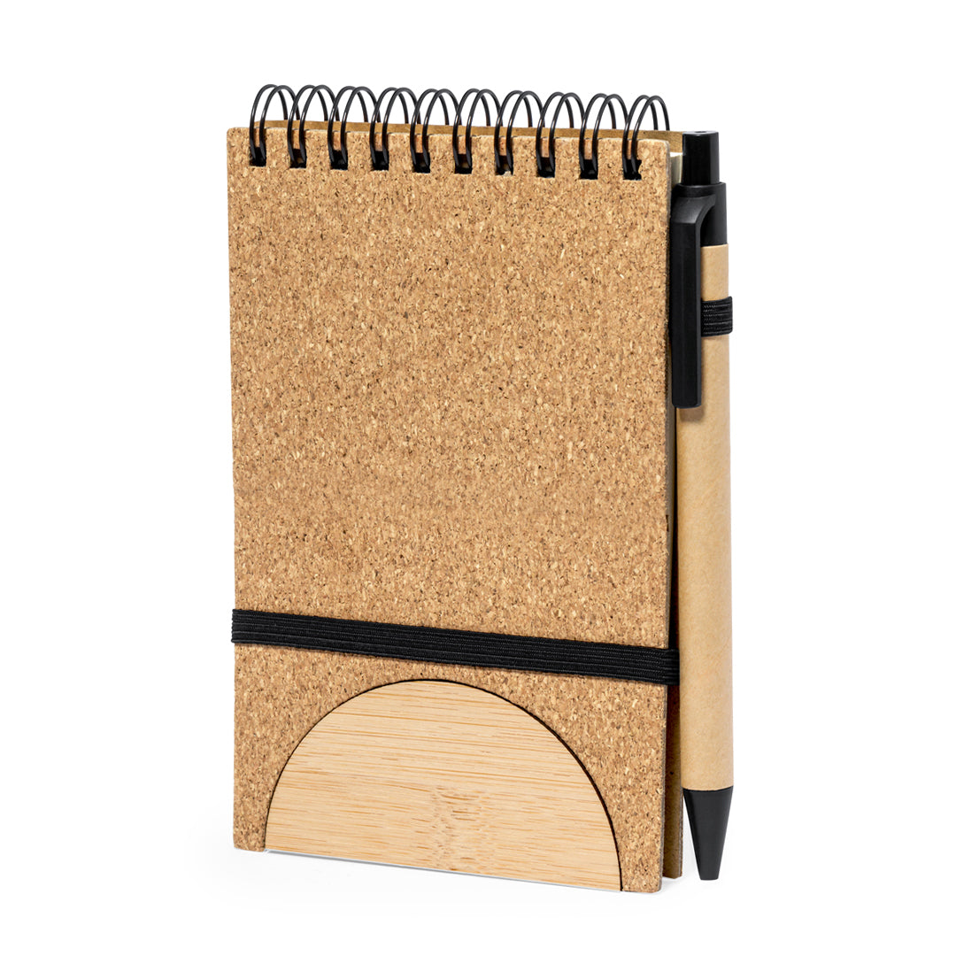 Marinix Notebook – Sustainable Ring Binder with Bamboo Smartphone Holder