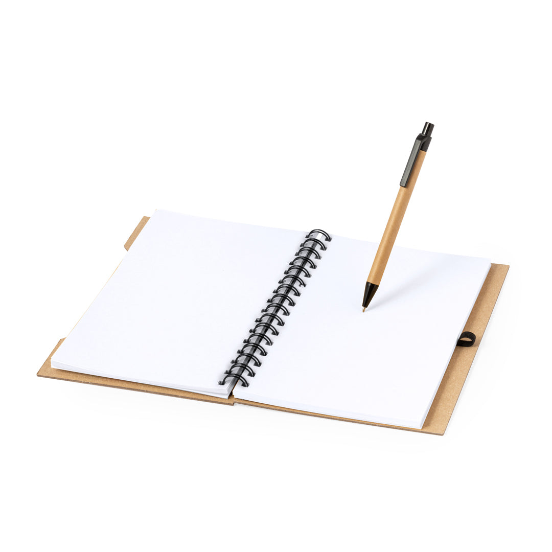 Mecony Recycled Cardboard Notebook Set for Sustainable Business Use