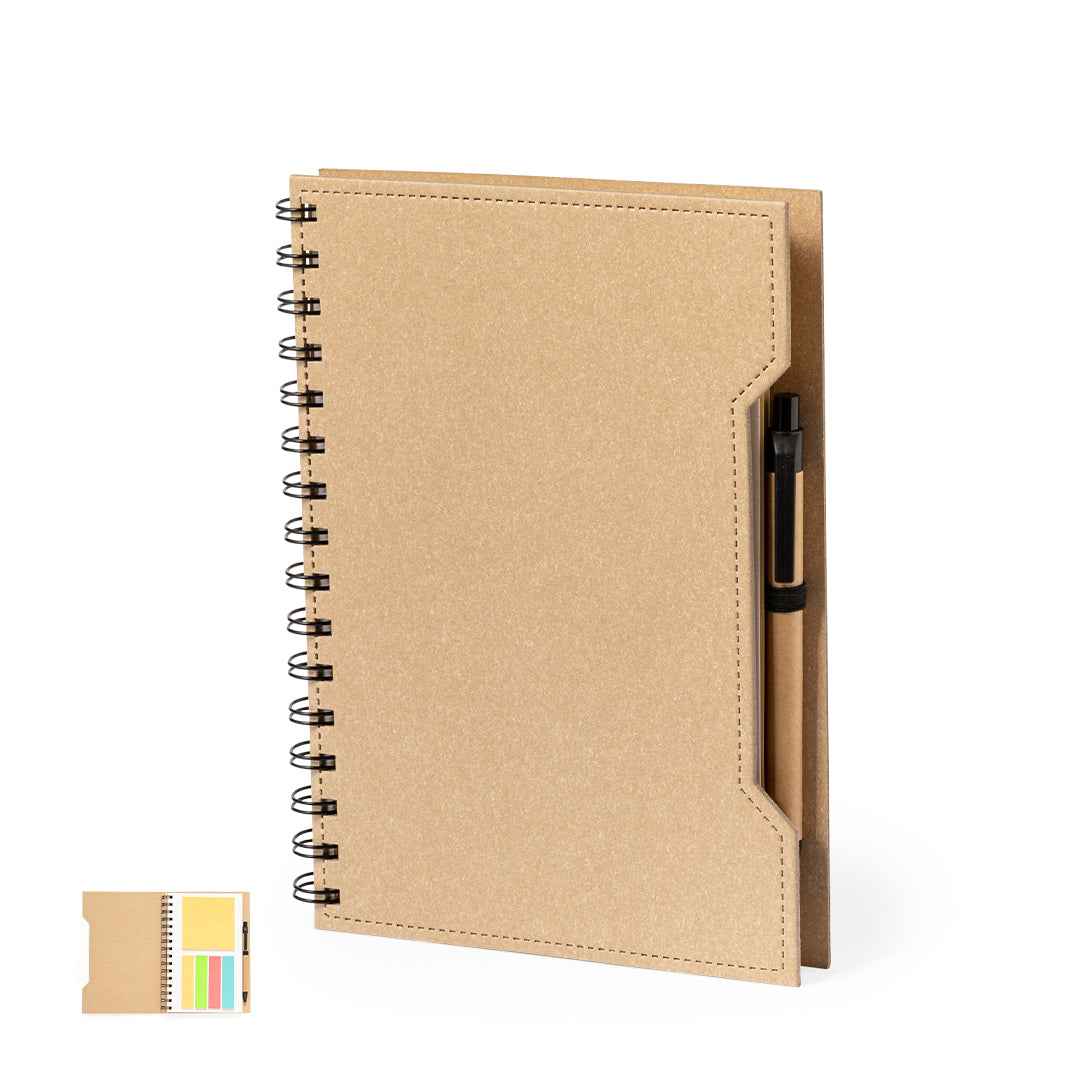 Mecony Recycled Cardboard Notebook Set for Sustainable Business Use