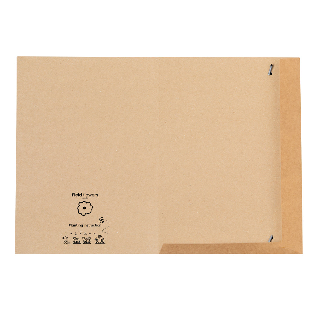 Hakala Recycled Cardboard Seed Folder for Sustainable Office Use