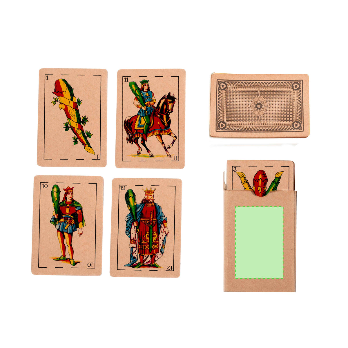 Brisca Spanish Deck of Cards – Sustainable Recycled Cardboard Playing Cards