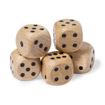Atanin Natural Wood Dice Set – Durable and Eco-Friendly Gaming Accessory