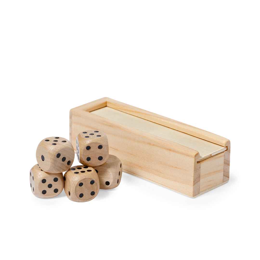 Atanin Natural Wood Dice Set – Durable and Eco-Friendly Gaming Accessory