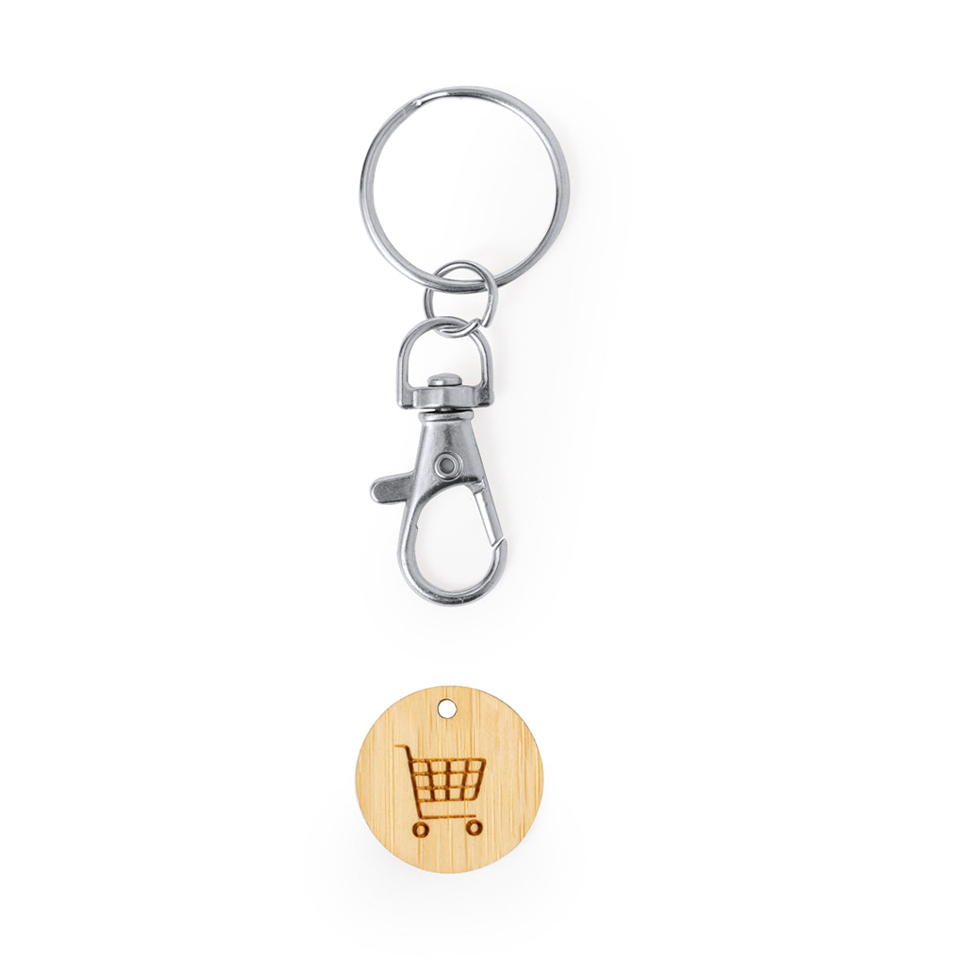 Inoki Bamboo Coin Keyring – Sustainable Promotional Gift