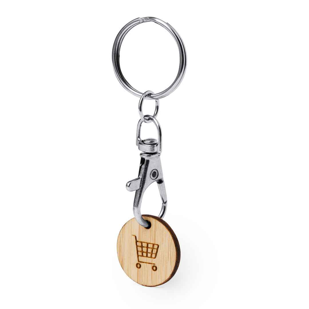 Inoki Bamboo Coin Keyring – Sustainable Promotional Gift