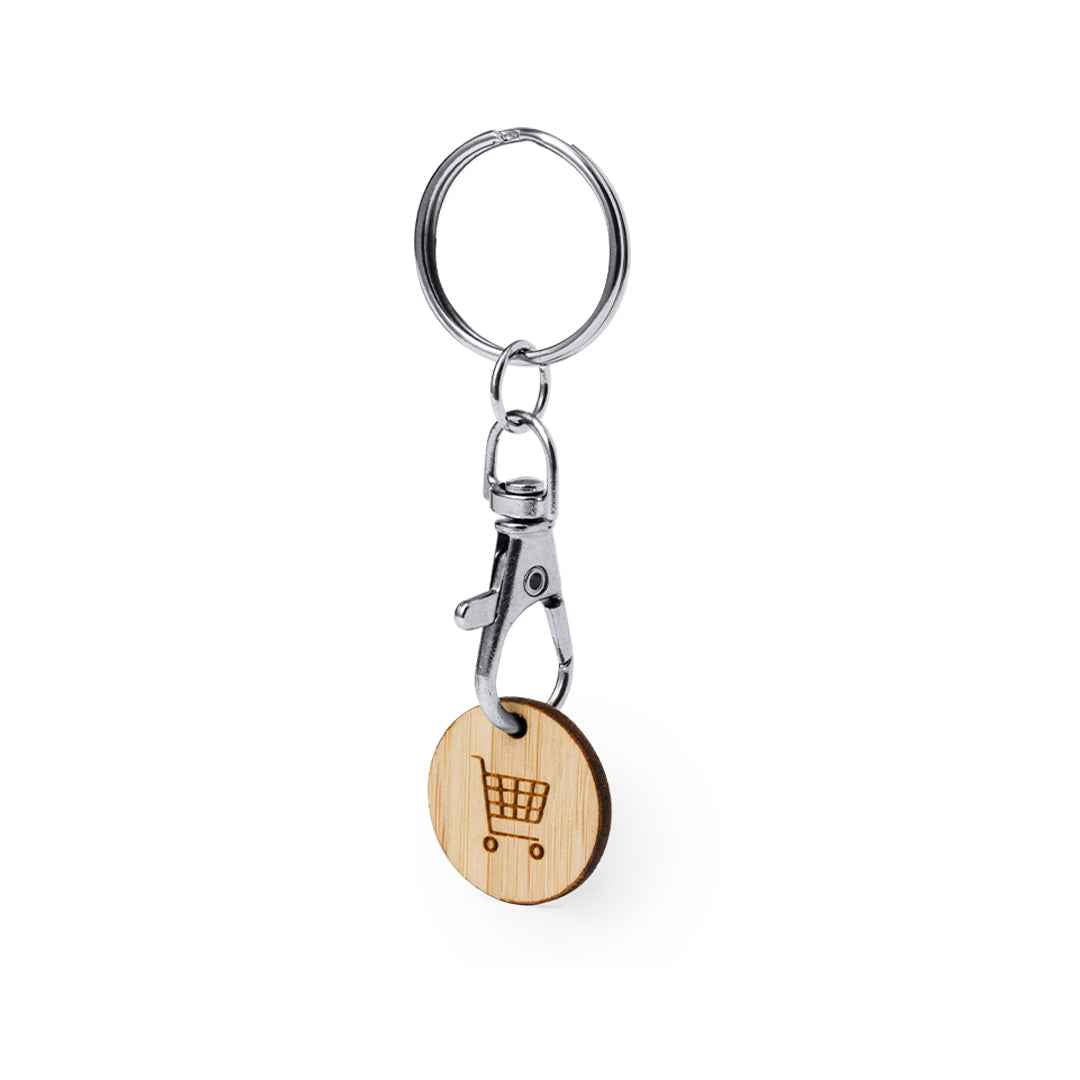 Inoki Bamboo Coin Keyring – Sustainable Promotional Gift