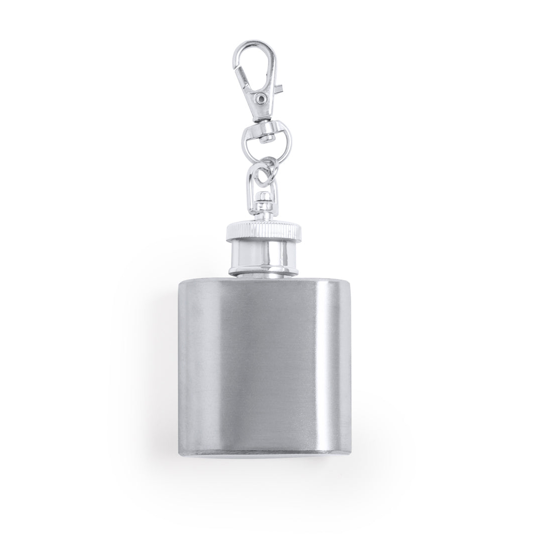 Deneb Flask Keychain – Stainless Steel 30ml Flask with Swivel Hook