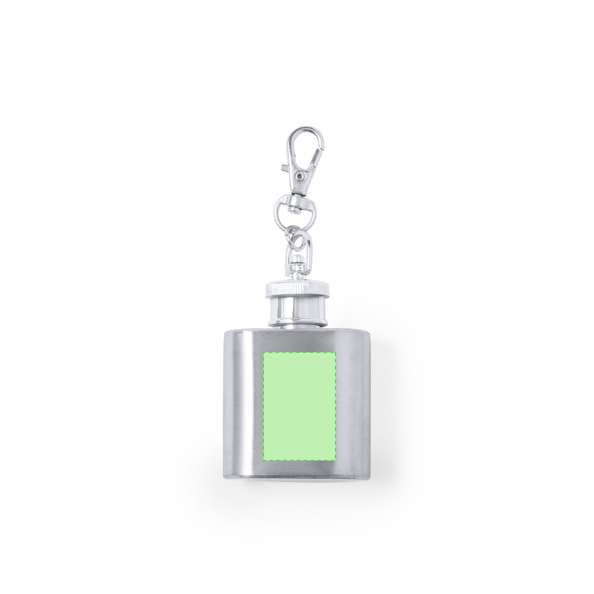 Deneb Flask Keychain – Stainless Steel 30ml Flask with Swivel Hook