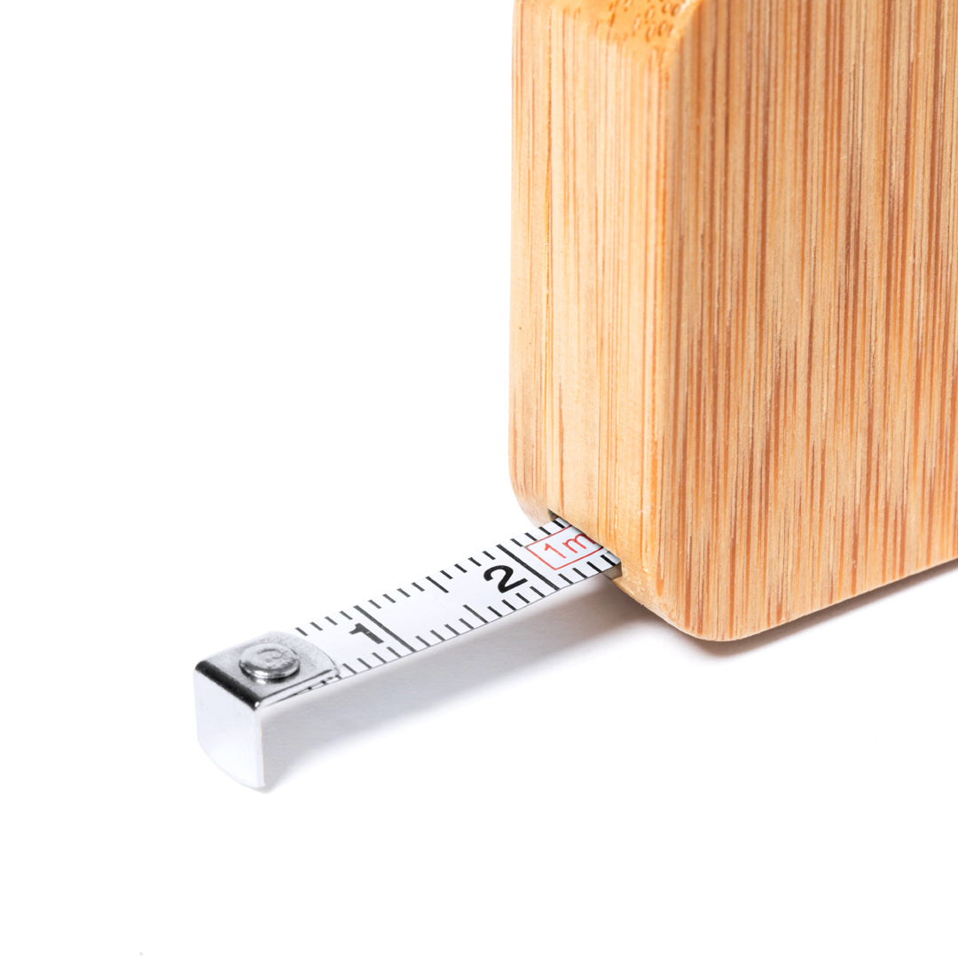 Axler 1m Keychain Flexometer – Durable Bamboo Measuring Tool