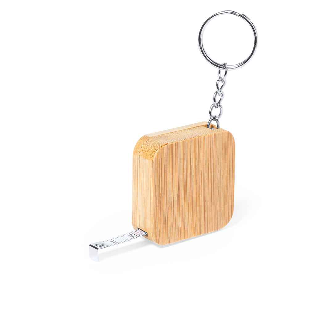 Axler 1m Keychain Flexometer – Durable Bamboo Measuring Tool