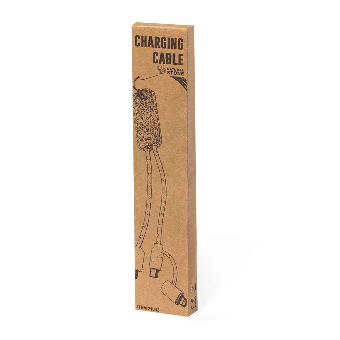 Surgex Charging Cable – Durable Multi-Connector Cable with Natural Stone Finish