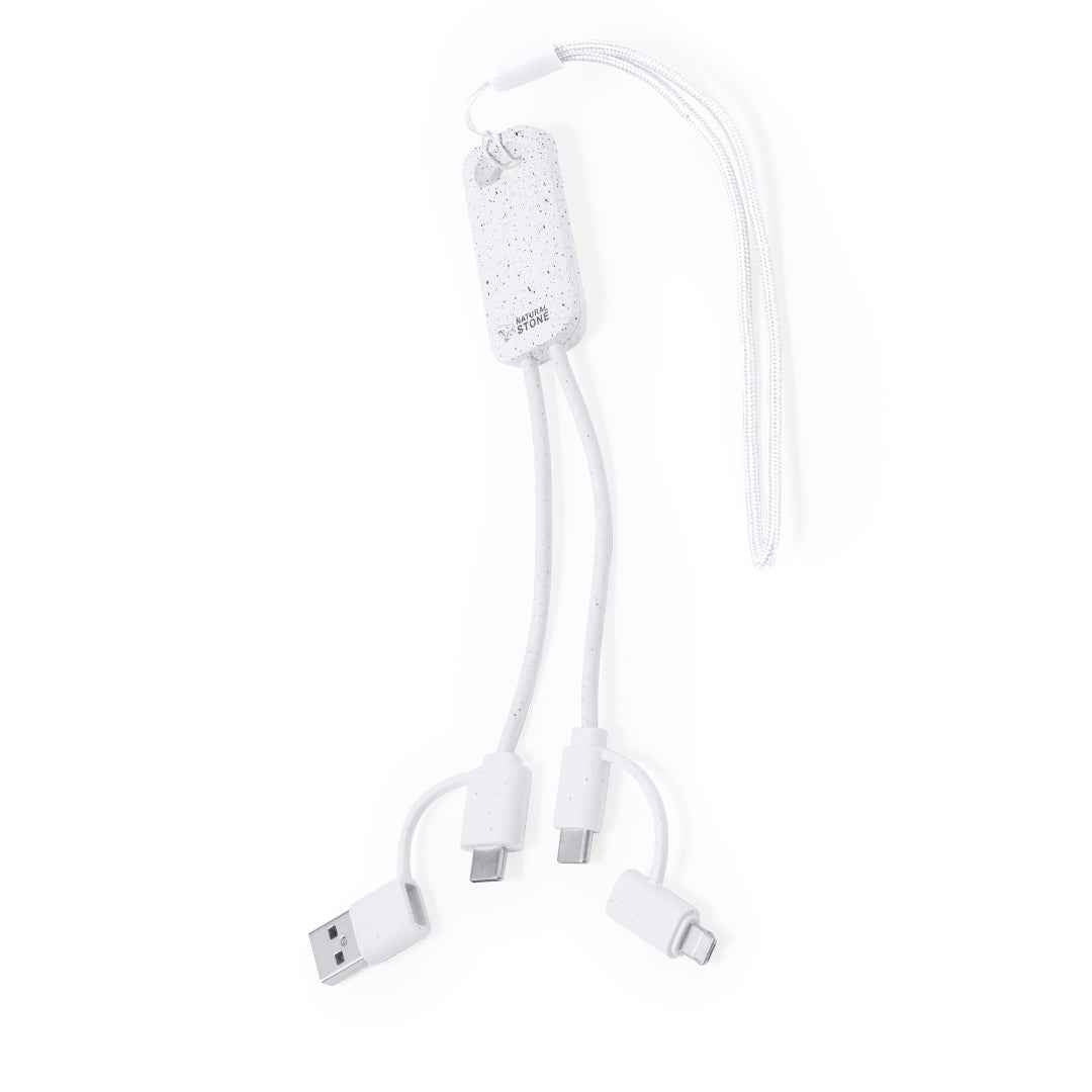 Surgex Charging Cable – Durable Multi-Connector Cable with Natural Stone Finish