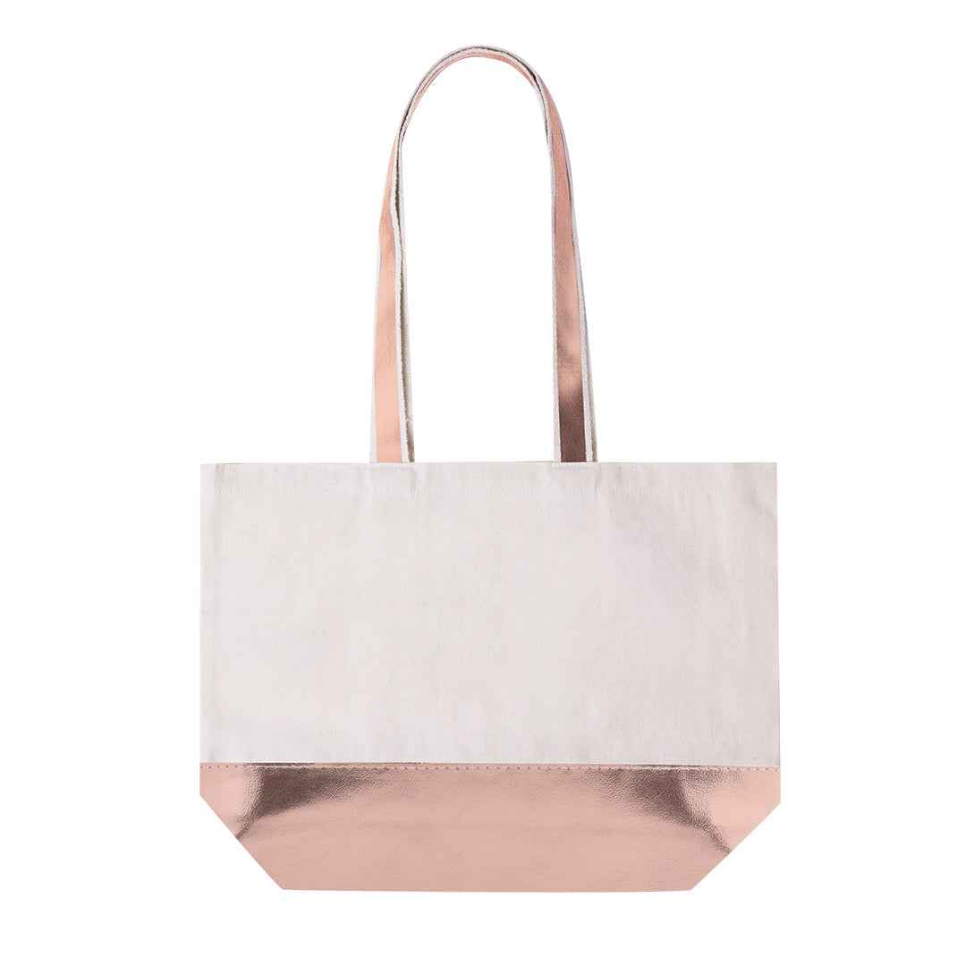 Hitalax Bag – Stylish Recycled Cotton and Metallic PU Leather Tote