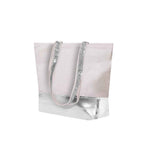 Hitalax Bag – Stylish Recycled Cotton and Metallic PU Leather Tote