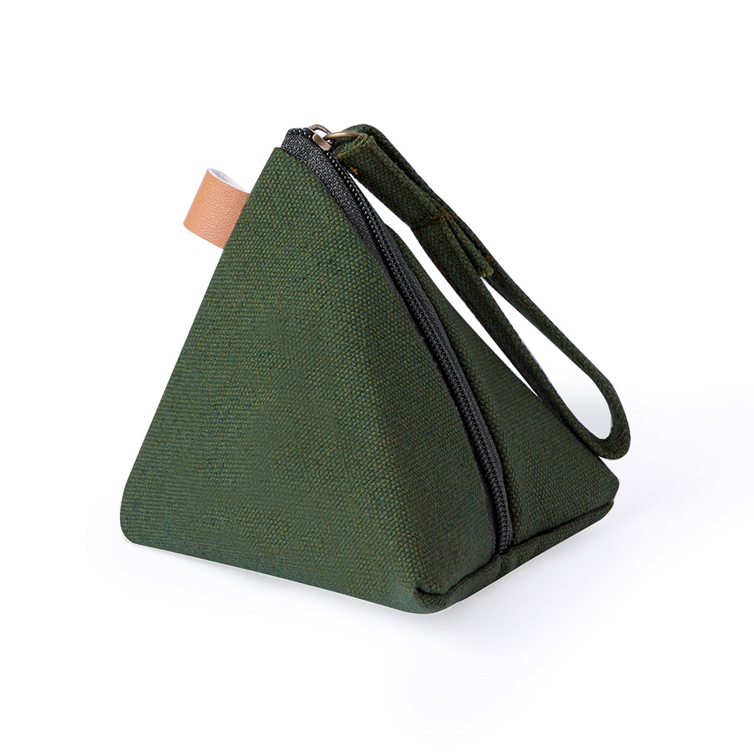 Zarynix Pyramid Coin Purse – Durable Canvas Coin Holder for Bulk Orders