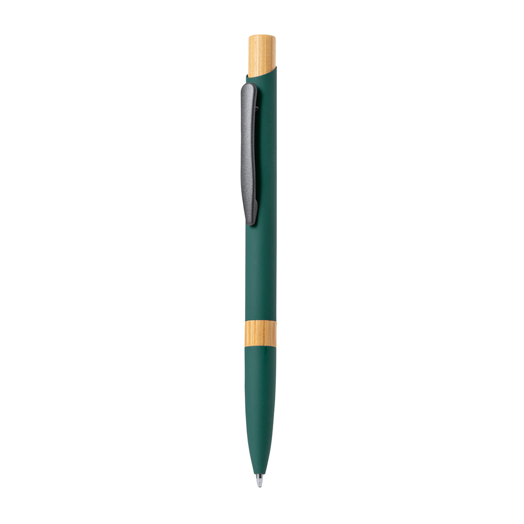 Lantasker Aluminium Ball Pen - Stylish Bamboo Accent Pen for Bulk Orders