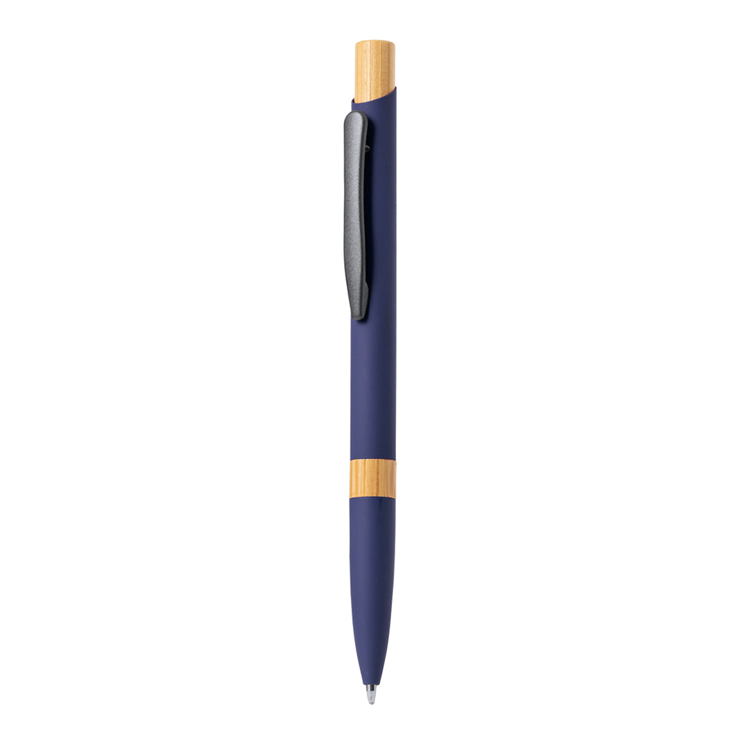 Lantasker Aluminium Ball Pen - Stylish Bamboo Accent Pen for Bulk Orders