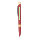 Lantasker Aluminium Ball Pen - Stylish Bamboo Accent Pen for Bulk Orders