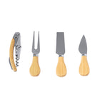 Sondrex Cheese and Wine Set – Sustainable Stainless Steel and Bamboo Accessories
