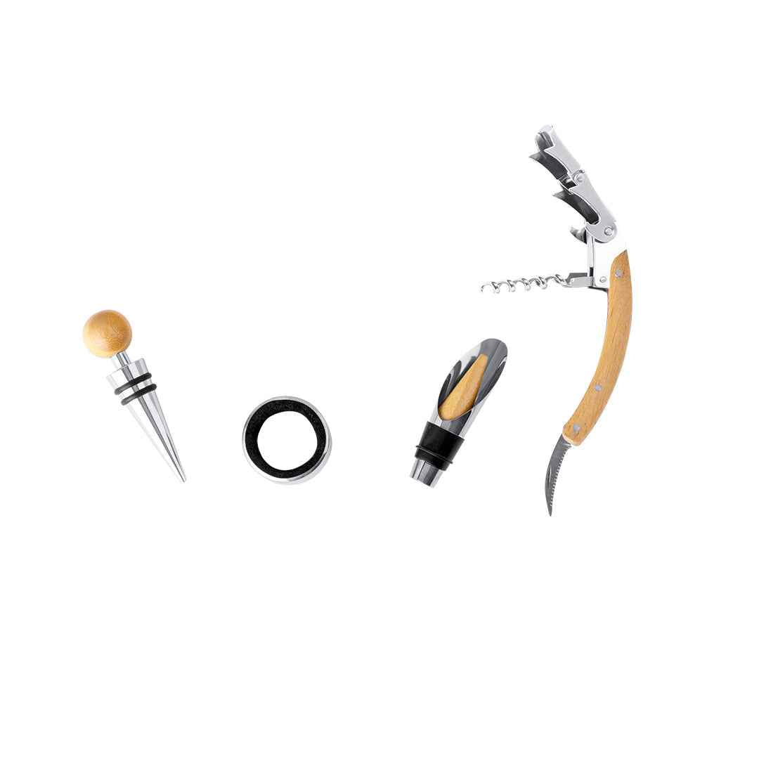 Paluk Bamboo Chess Wine Set - Sustainable Wine Accessories