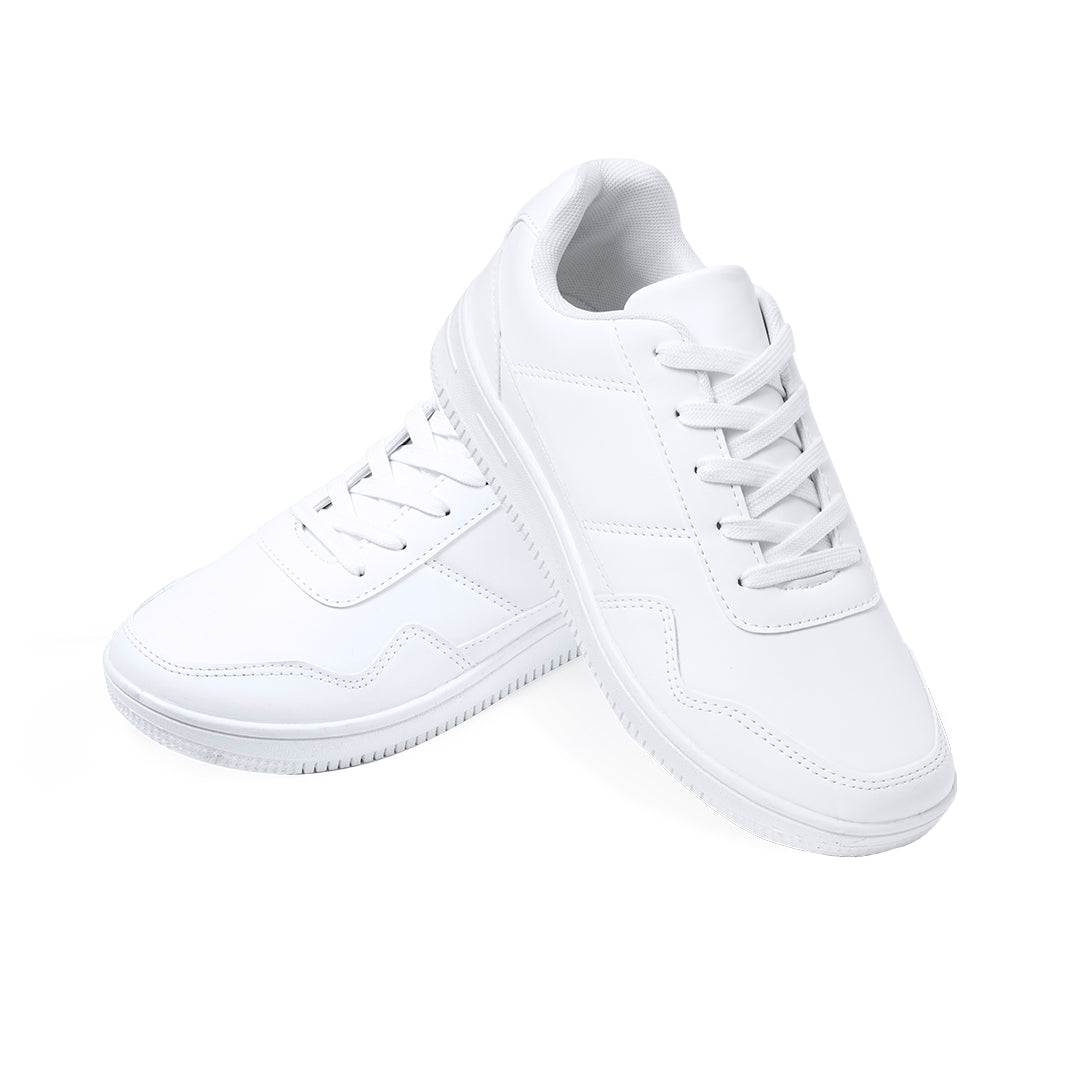 Parisix White Polyester Trainers – Comfortable and Stylish Footwear by Fou Tees Ireland
