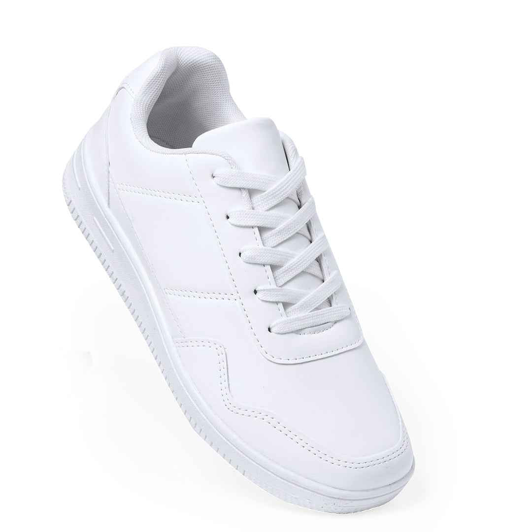 Parisix White Polyester Trainers – Comfortable and Stylish Footwear by Fou Tees Ireland
