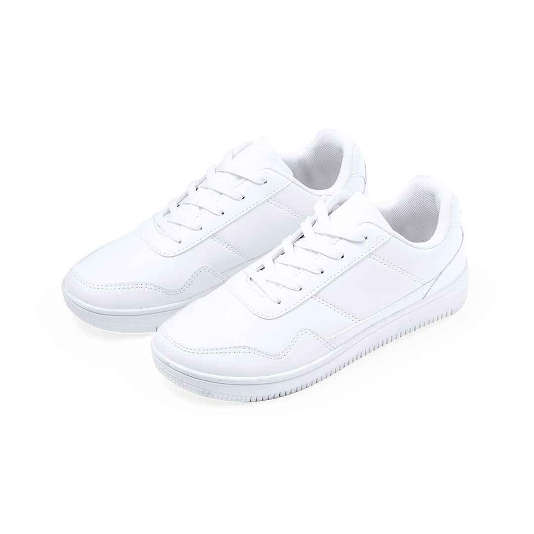 Parisix White Polyester Trainers – Comfortable and Stylish Footwear by Fou Tees Ireland