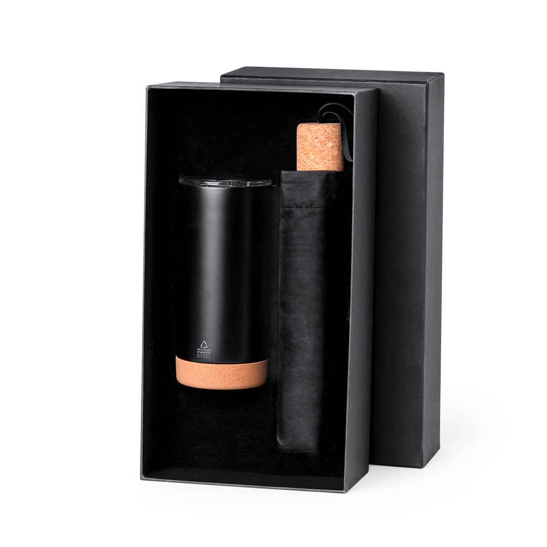 Neolux Premium Set – Sustainable Thermos and Umbrella Gift Set