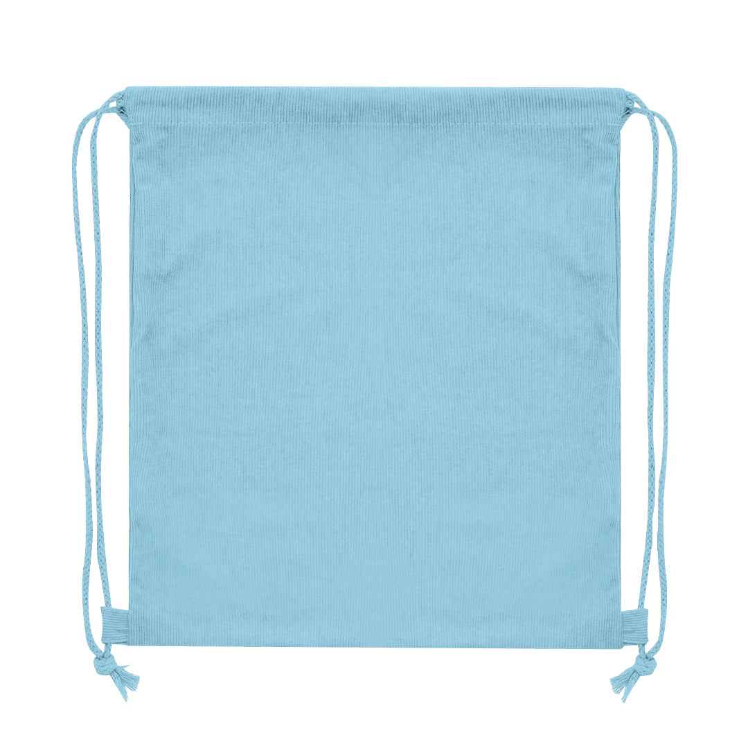 Azurax Drawstring Backpack – Durable Polyester Corduroy Backpacks from Fou Tees Ireland