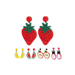 Kely Fruit Earrings - Colourful and Unique Accessories by Fou Tees Ireland