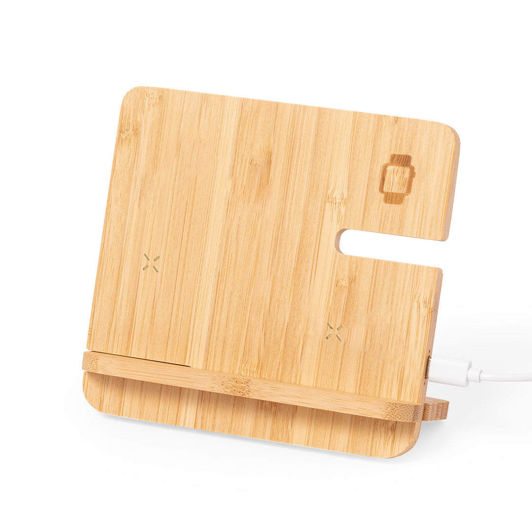 Hamsy Wireless Multi-Charger – Bamboo Sustainable Charging Station