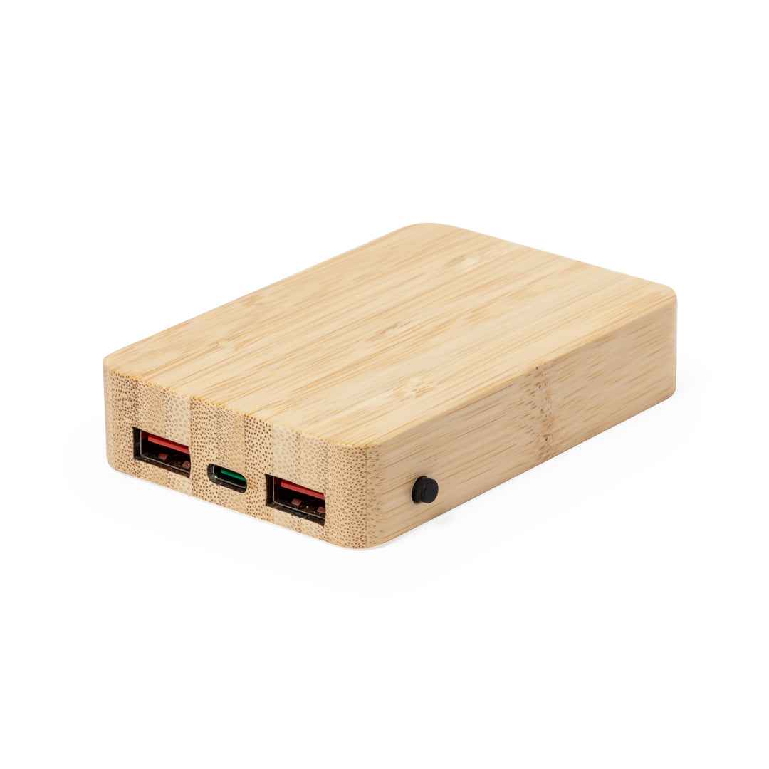 Dominik External Battery – Sustainable Power Bank with Wireless Charging
