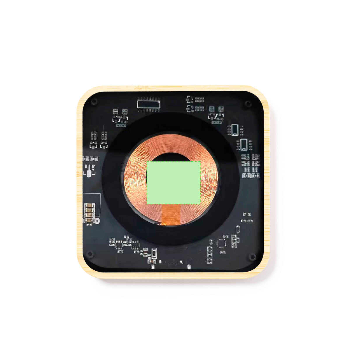 Gaussian Wireless Charger – Sustainable Bamboo Qi Charging Pad