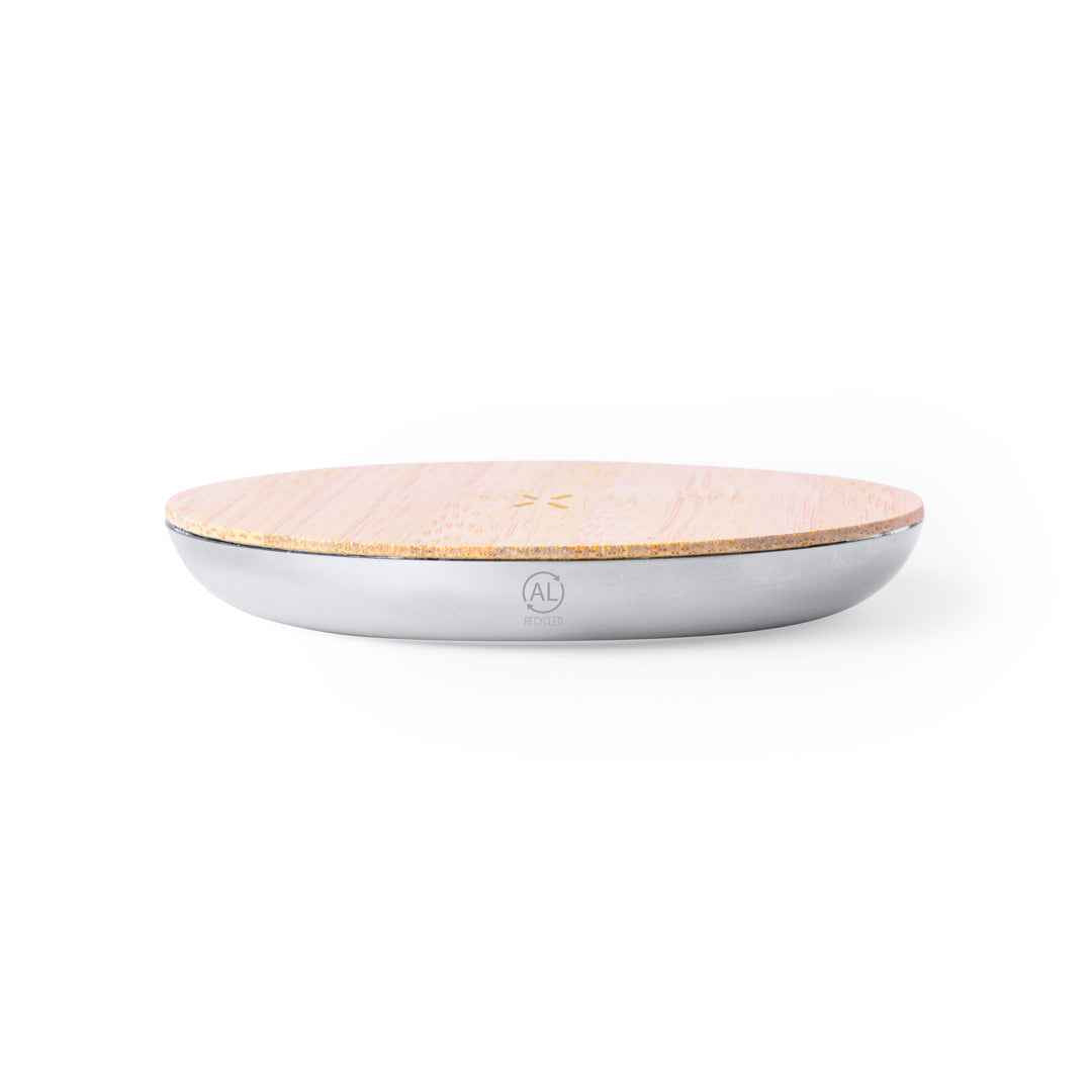 Sutmy Wireless Charger with Bamboo Base – Sustainable and Stylish Charging Solution