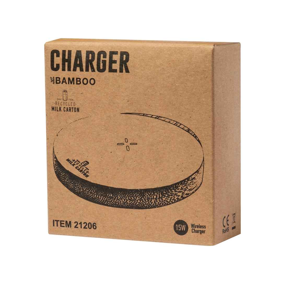 Panther Wireless Charger with Bamboo Base | Sustainable Tech Accessories