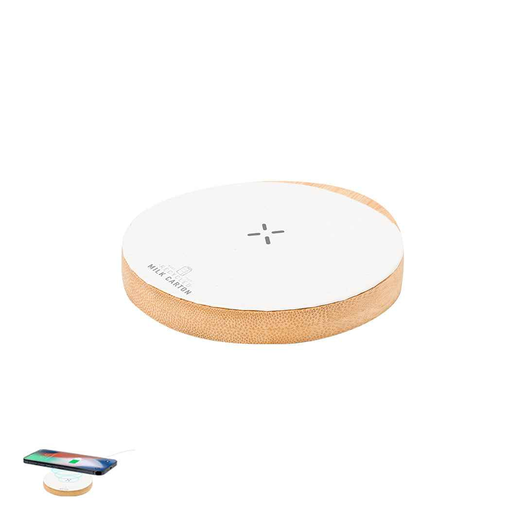 Panther Wireless Charger with Bamboo Base | Sustainable Tech Accessories