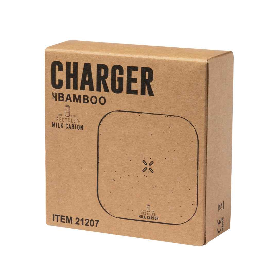 Sucrep Wireless Charger with Bamboo Base – Sustainable Tech Accessory