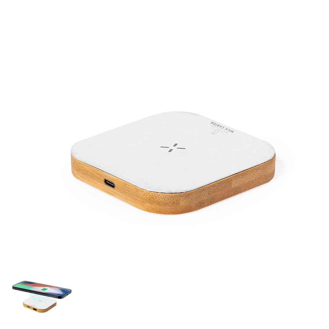 Sucrep Wireless Charger with Bamboo Base – Sustainable Tech Accessory