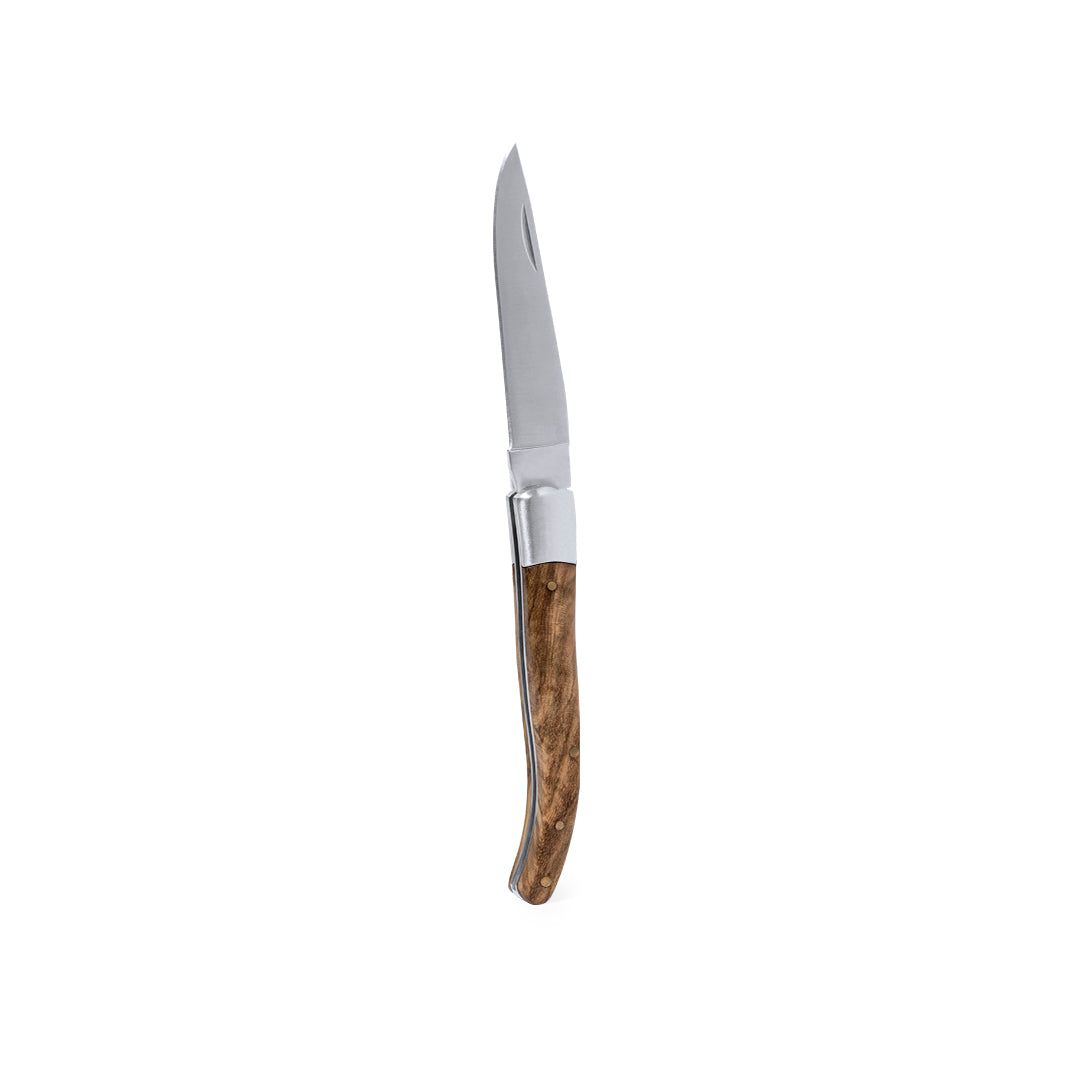 Rinex Pocket Knife – Durable Stainless Steel with Natural Wood Handle
