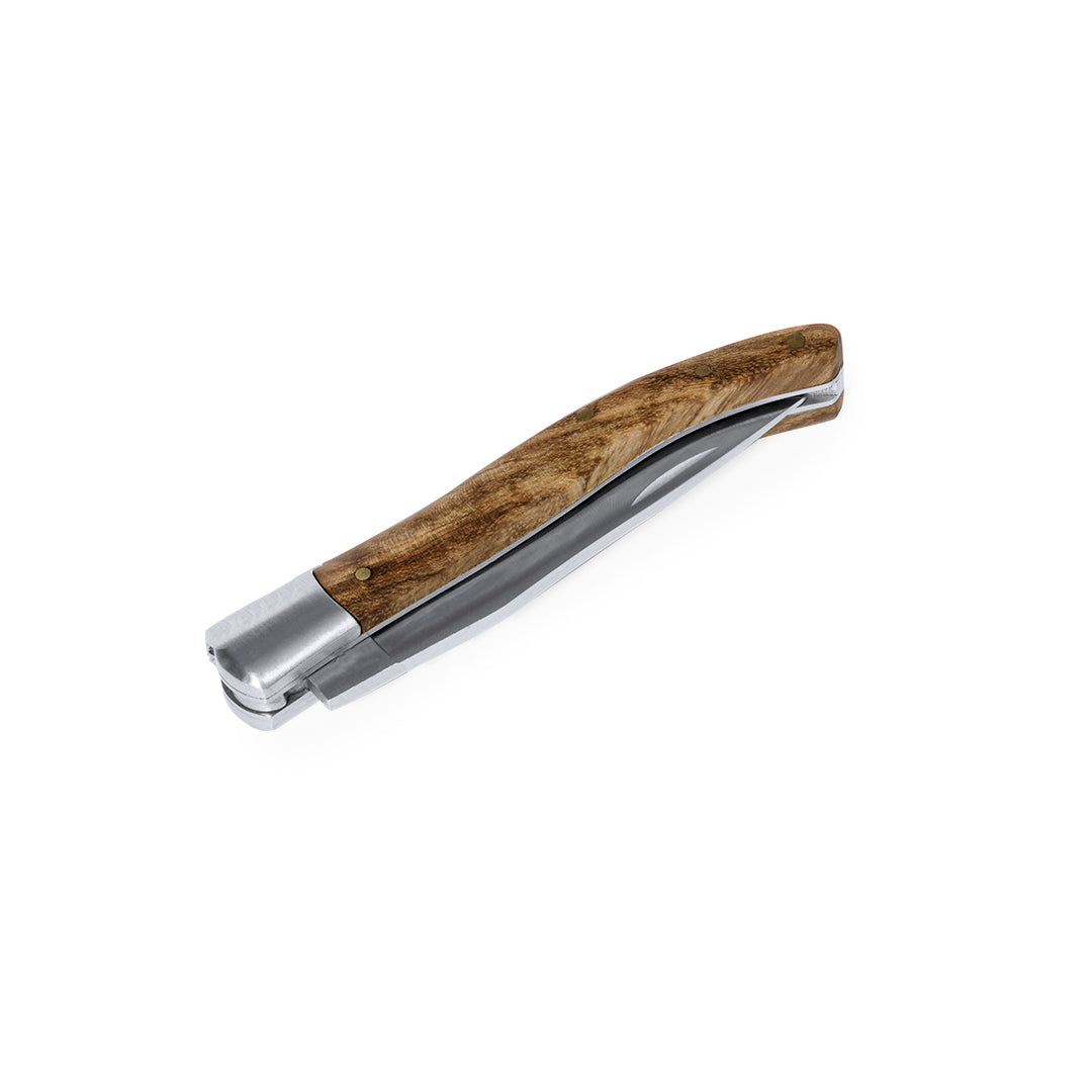 Rinex Pocket Knife – Durable Stainless Steel with Natural Wood Handle