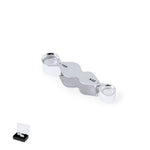 Nalix 10/20X Folding Magnifier - Durable Metal Magnification Tool