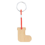 Matcher Bamboo Christmas Keyring - Sustainable Festive Accessory