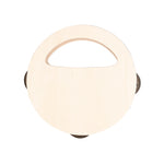 Andex Tambourine - Wooden Musical Instrument with Branding Area