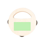 Andex Tambourine - Wooden Musical Instrument with Branding Area