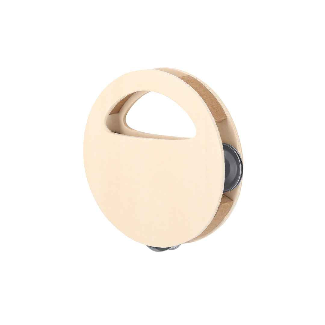 Andex Tambourine - Wooden Musical Instrument with Branding Area