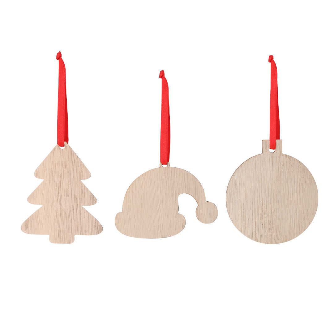 Clixar Christmas Ornament – Natural Wood Decoration for Bulk Orders