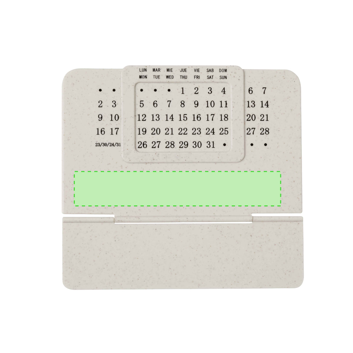 Zegler Wheat Straw Perpetual Calendar – Sustainable Office Essential