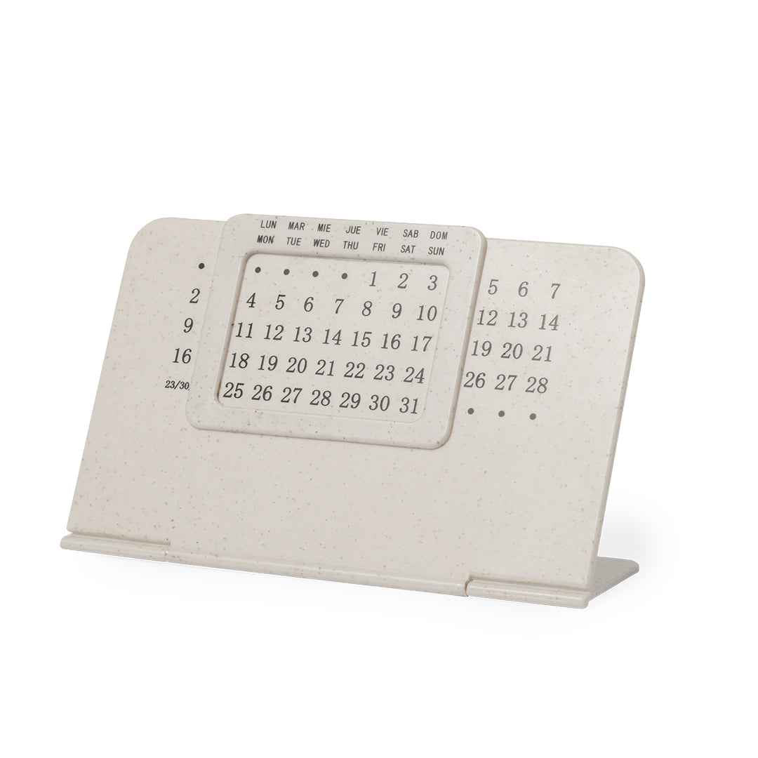 Zegler Wheat Straw Perpetual Calendar – Sustainable Office Essential